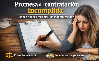 Promesa de contratación incumplida: cuándo puede haber indemnización